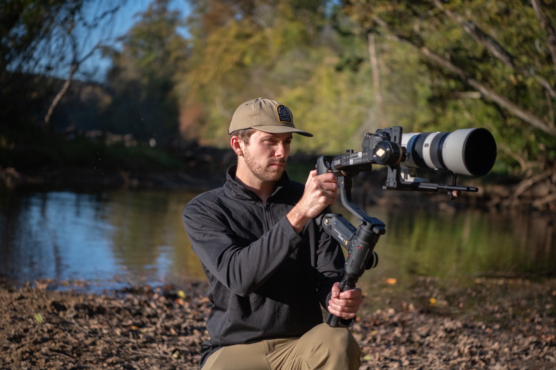 Mike McGovern in the field with his camera.